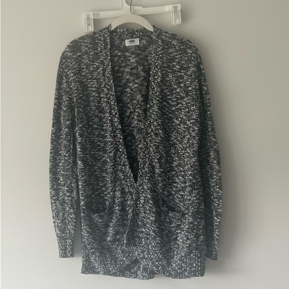 Gray, white and black cardigan!